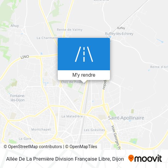 Allée De La Première Division Française Libre plan
