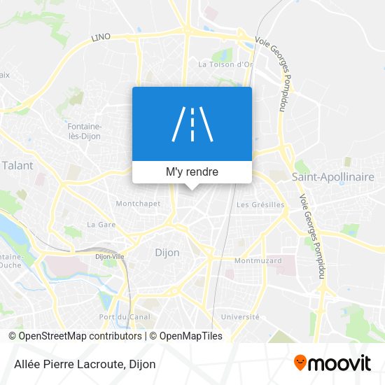 Allée Pierre Lacroute plan