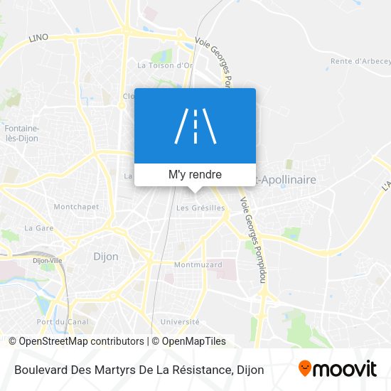 Boulevard Des Martyrs De La Résistance plan