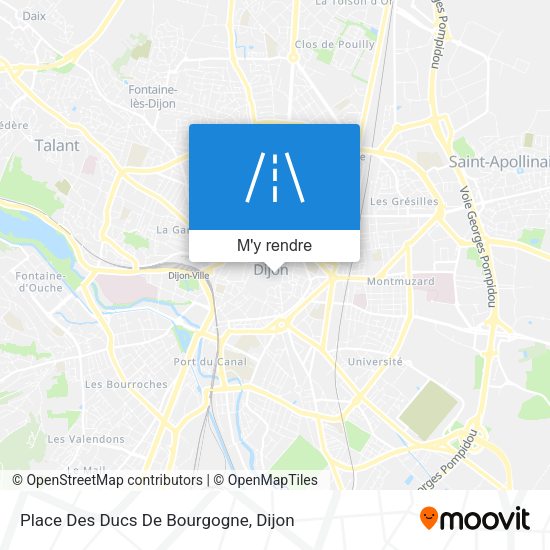Place Des Ducs De Bourgogne plan