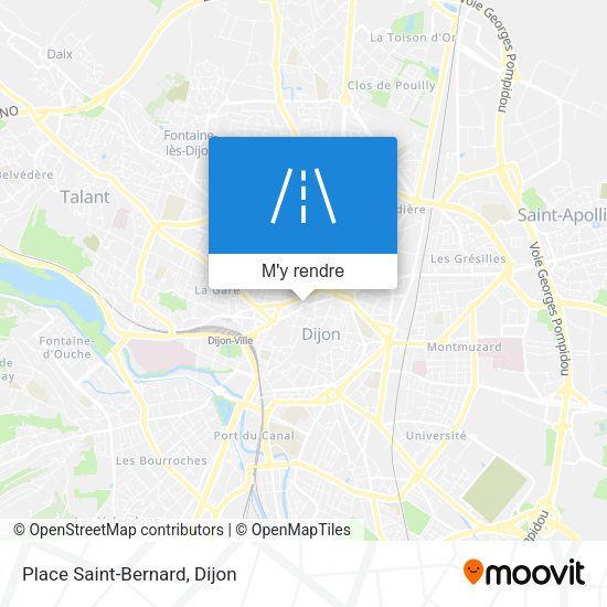 Place Saint-Bernard plan