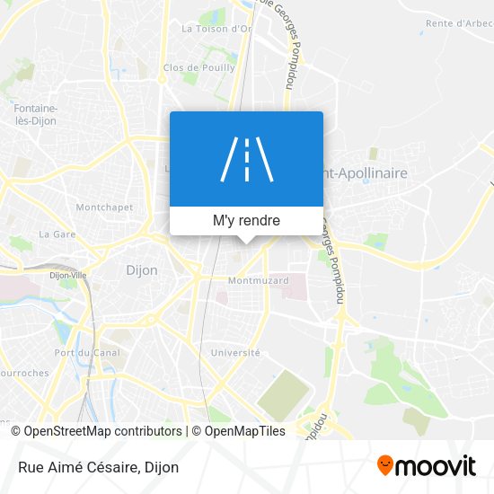 Rue Aimé Césaire plan