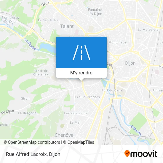 Rue Alfred Lacroix plan