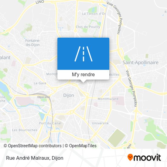 Rue André Malraux plan