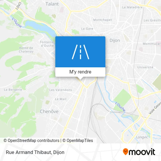 Rue Armand Thibaut plan