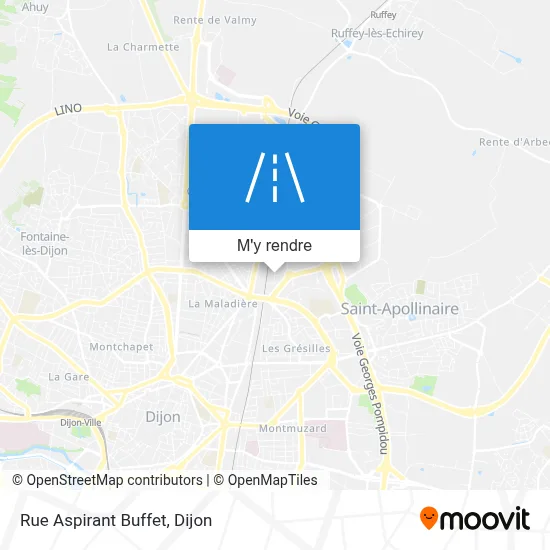 Rue Aspirant Buffet plan