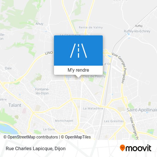 Rue Charles Lapicque plan