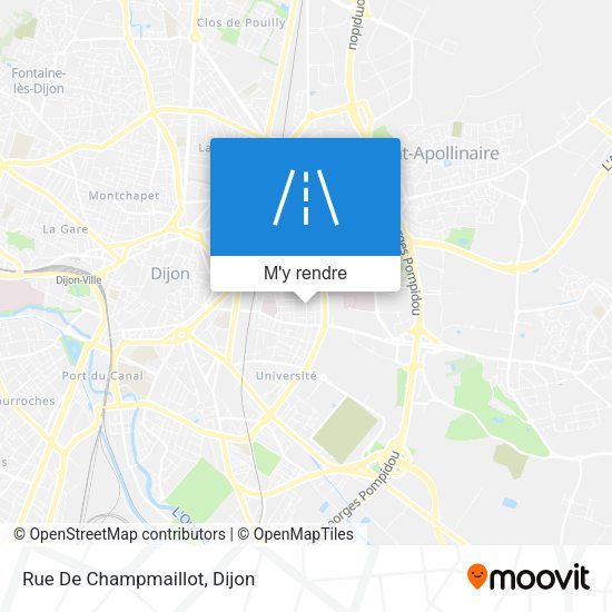Rue De Champmaillot plan