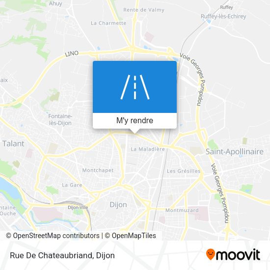 Rue De Chateaubriand plan