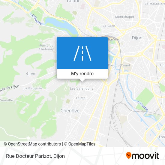 Rue Docteur Parizot plan
