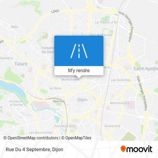 Rue Du 4 Septembre plan