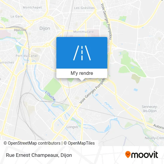 Rue Ernest Champeaux plan