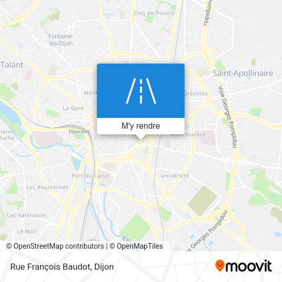 Rue François Baudot plan
