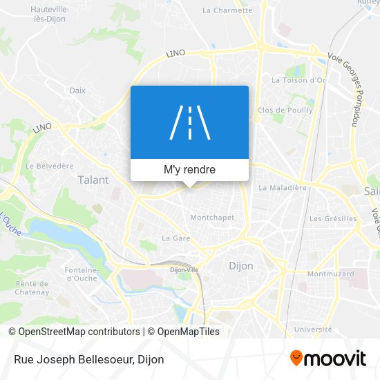 Rue Joseph Bellesoeur plan