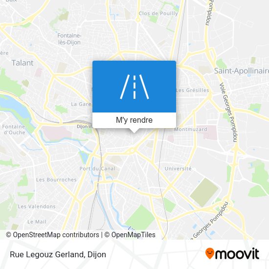 Rue Legouz Gerland plan