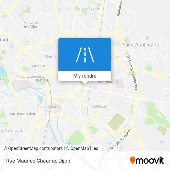 Rue Maurice Chaume plan