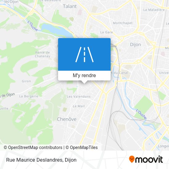 Rue Maurice Deslandres plan