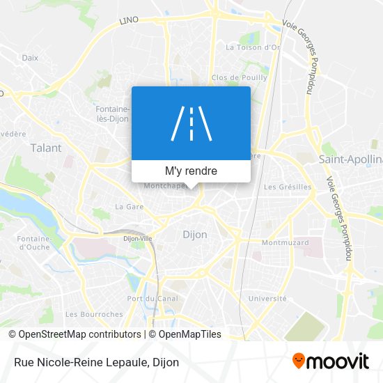 Rue Nicole-Reine Lepaule plan