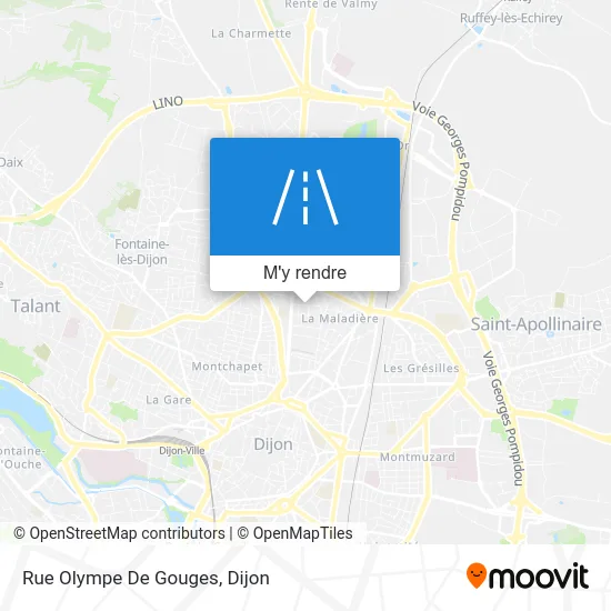 Rue Olympe De Gouges plan