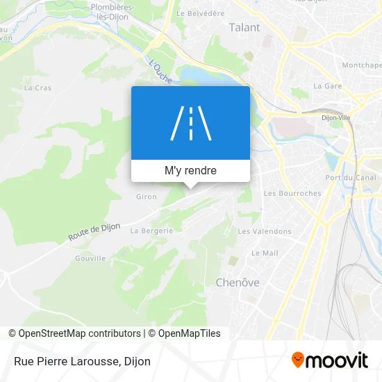 Rue Pierre Larousse plan