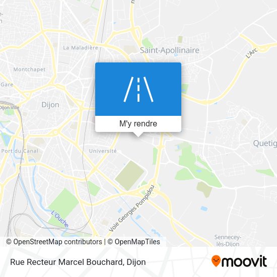 Rue Recteur Marcel Bouchard plan