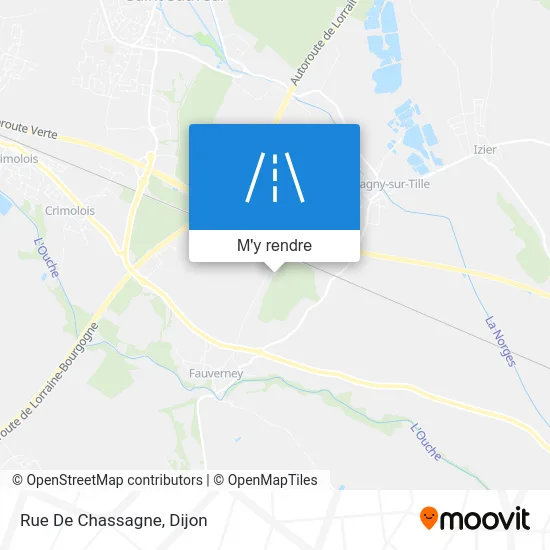 Rue De Chassagne plan