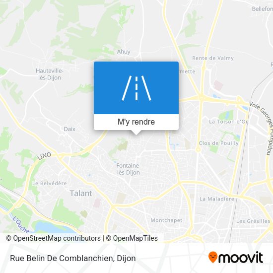 Rue Belin De Comblanchien plan