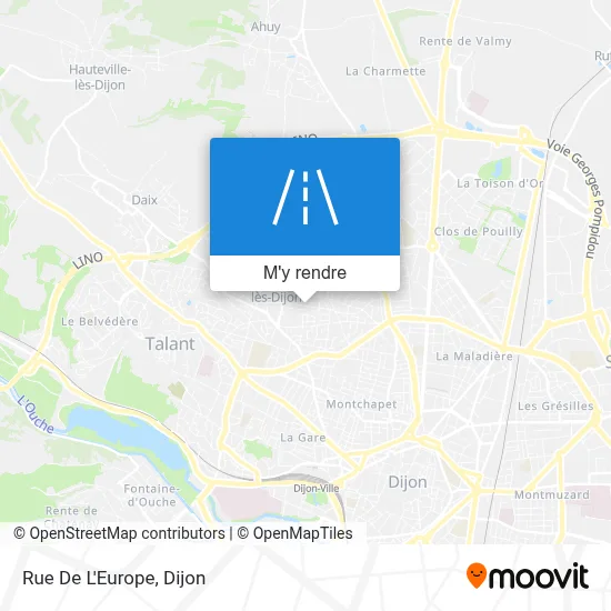 Rue De L'Europe plan