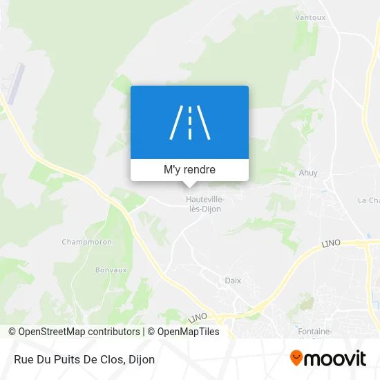 Rue Du Puits De Clos plan