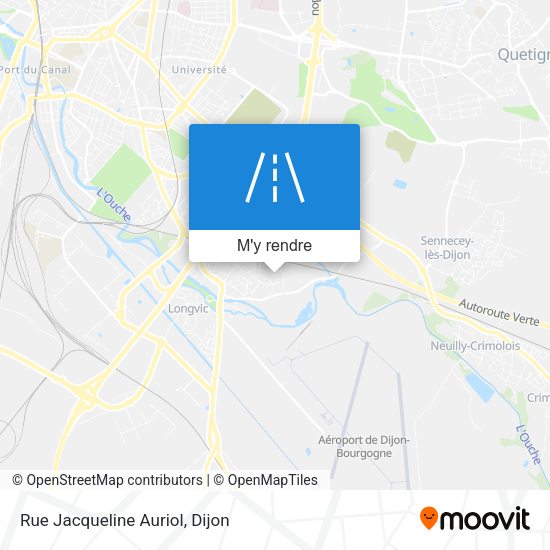 Rue Jacqueline Auriol plan