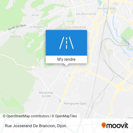 Rue Josserand De Brancion plan