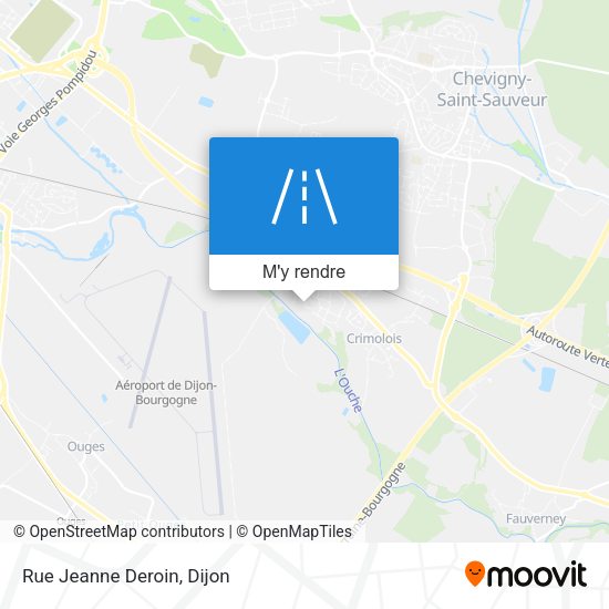 Rue Jeanne Deroin plan