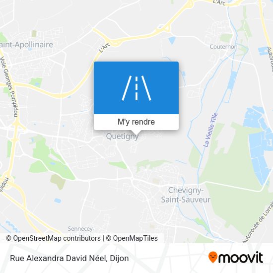 Rue Alexandra David Néel plan