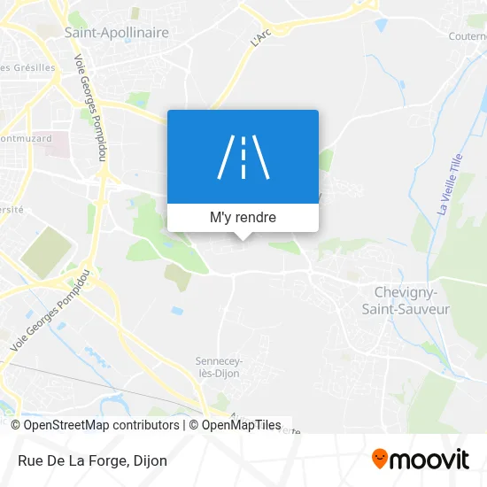 Rue De La Forge plan