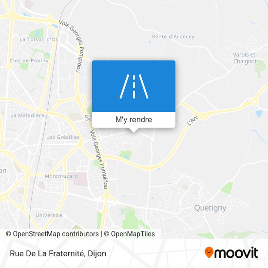 Rue De La Fraternité plan