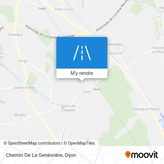 Chemin De La Genévrière plan