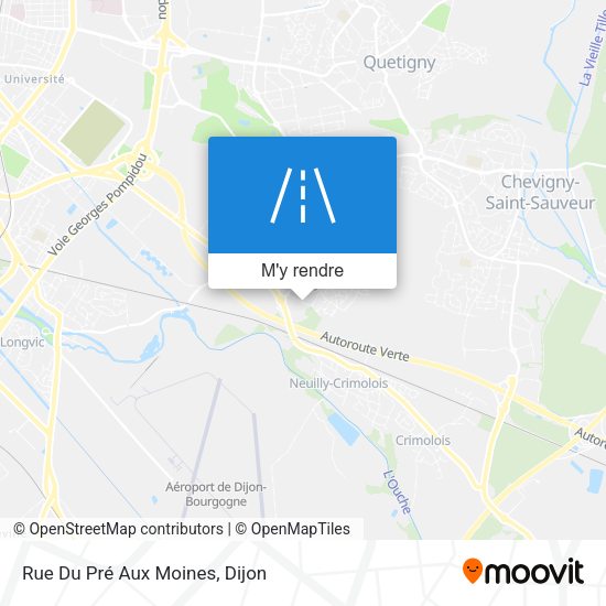Rue Du Pré Aux Moines plan