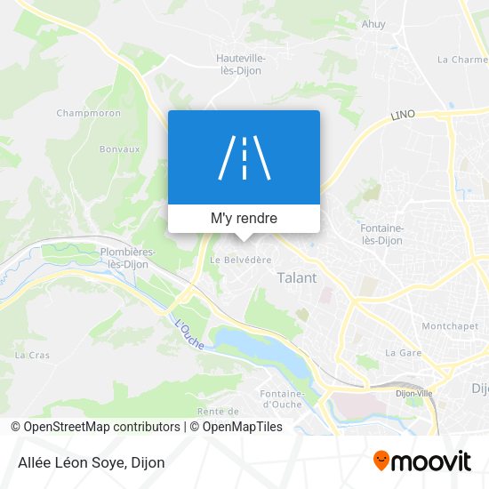 Allée Léon Soye plan