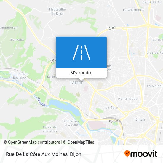 Rue De La Côte Aux Moines plan