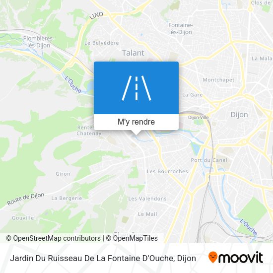 Jardin Du Ruisseau De La Fontaine D'Ouche plan