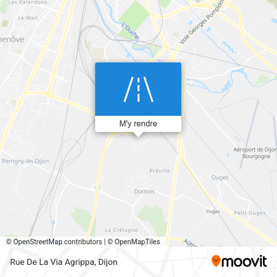 Rue De La Via Agrippa plan