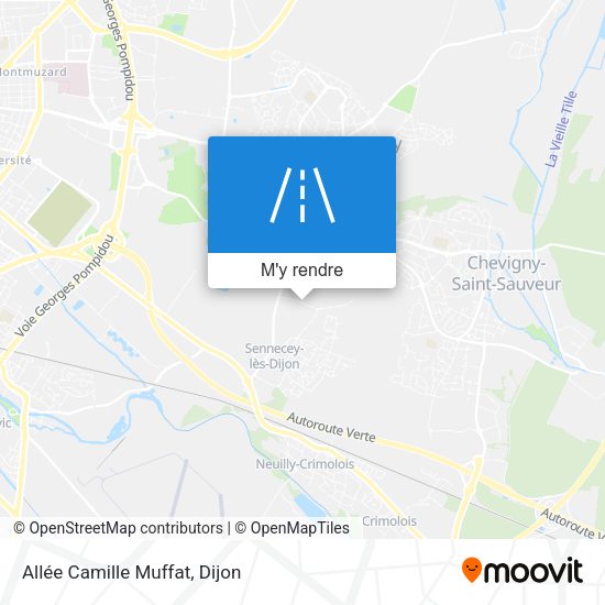 Allée Camille Muffat plan