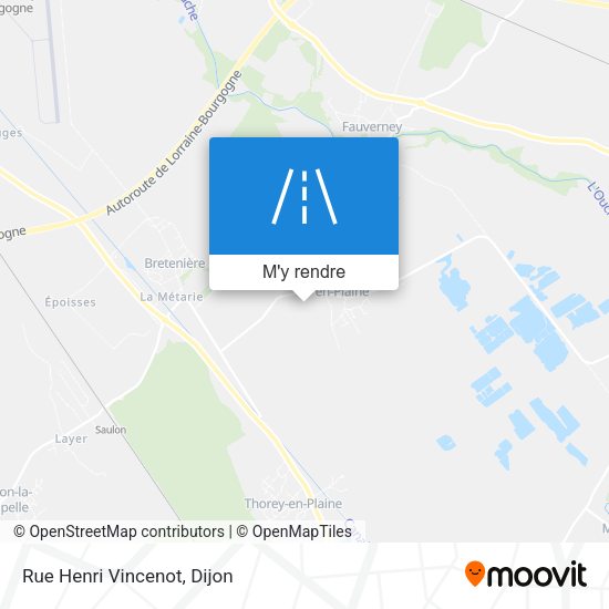 Rue Henri Vincenot plan