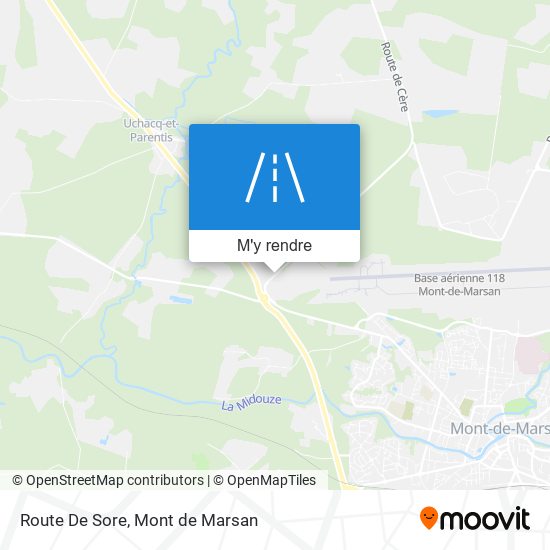 Route De Sore plan