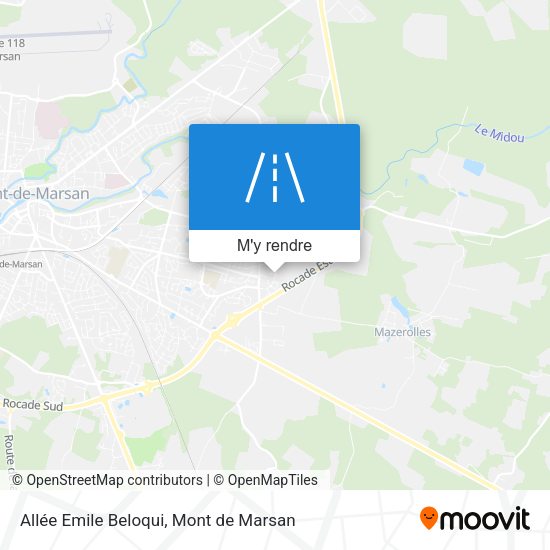 Allée Emile Beloqui plan