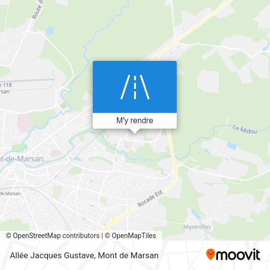 Allée Jacques Gustave plan