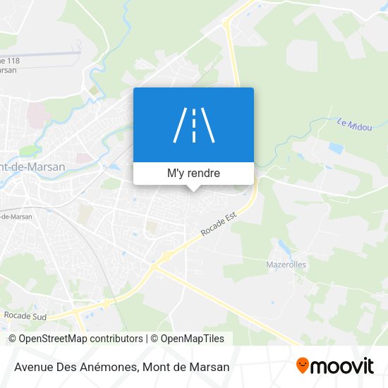 Avenue Des Anémones plan