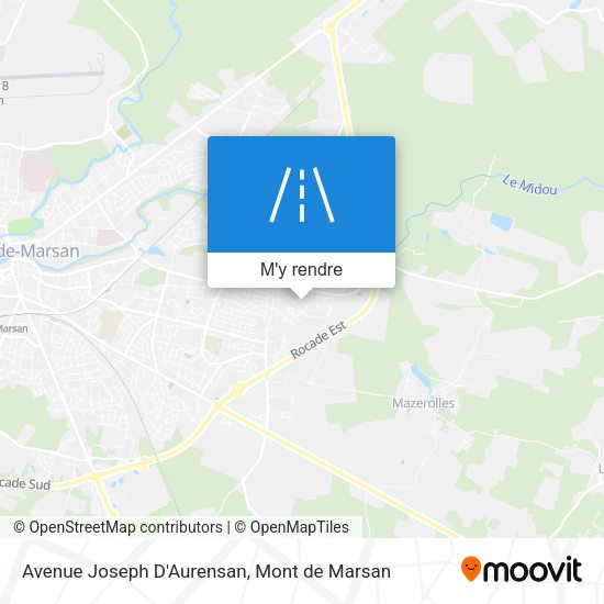 Avenue Joseph D'Aurensan plan
