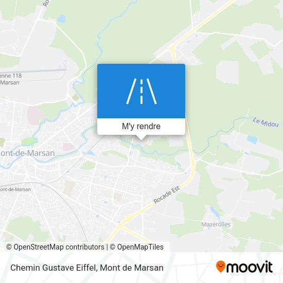 Chemin Gustave Eiffel plan