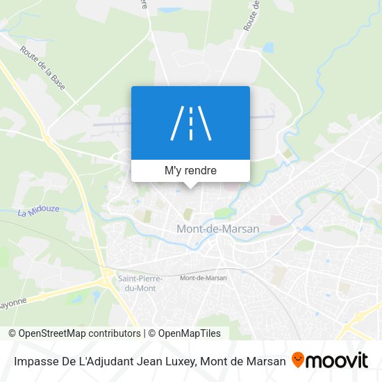 Impasse De L'Adjudant Jean Luxey plan